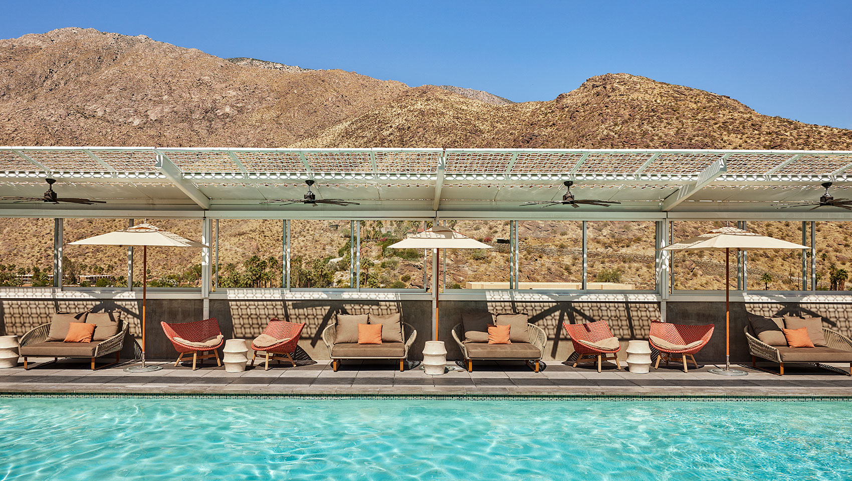 palm springs hotel rooftop pool