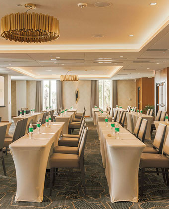 Classroom setup in Sky Ballroom